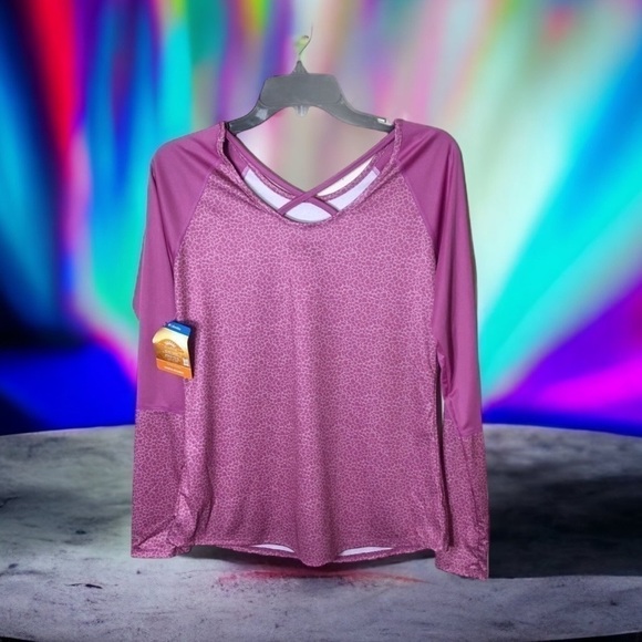 Columbia Whispering Lakes Long Sleeve Shirt NWT Small Purple - Picture 1 of 8
